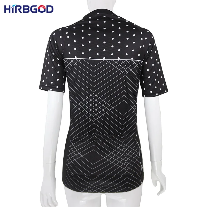 Стильная женская велосипедная футболка HIRBGOD с коротким рукавом спортивная |
