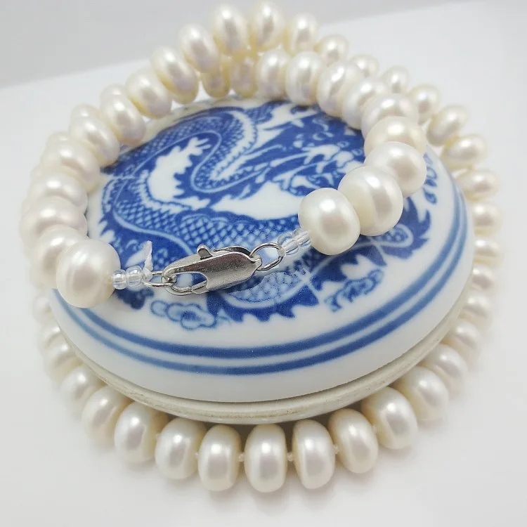 10x7mm Natural Freshwater Pearls Beaded Necklace 46cm Jewelry,Fine Gemstone Pearl Bead Jewelry For Woman Gifts With Certificate
10x7mm Natural Freshwater Pearls Beaded Necklace 46cm Jewelry,Fine Gemstone Pearl Bead Jewelry For Woman Gifts With Certificate