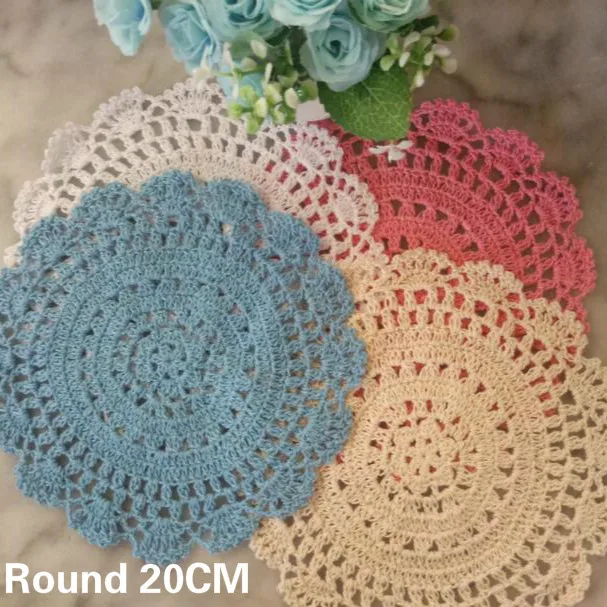 20CM Round Pastoral Vintage Doily Lace Cotton Table Cloth Placemat Wedding Doily Christmas Cup Coffee Table Mats For Home Pad
20CM Round Pastoral Vintage Doily Lace Cotton Table Cloth Placemat Wedding Doily Christmas Cup Coffee Table Mats For Home Pad