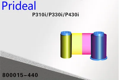 Цветная совместимая лента Prideal 800015 440 YMCKO 200 принтов/рулон для принтеров P310i P320i P330i