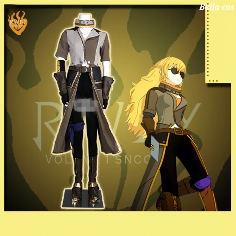 Длинный костюм для косплея RWBY Yang Xiao размер под заказ женский/мужской Хэллоуина