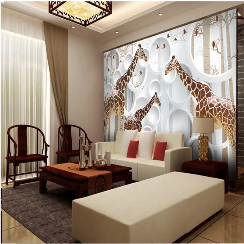beibehang Custom Wallpapers Giraffe TV Background Modern Continental 3D Home Decorative Paintings
beibehang Custom Wallpapers Giraffe TV Background Modern Continental 3D Home Decorative Paintings
