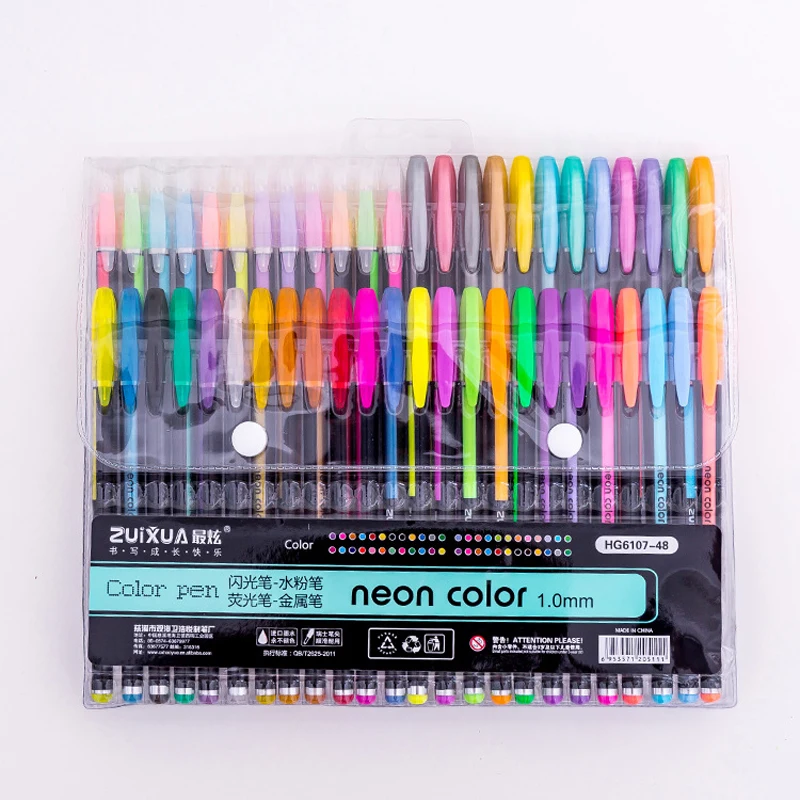 48 Colors Gel Pen Set Drawing Painting Colored Glitter Art Marker Pens School Student Office Writing Stationery Gifts Supplies
48 Colors Gel Pen Set Drawing Painting Colored Glitter Art Marker Pens School Student Office Writing Stationery Gifts Supplies