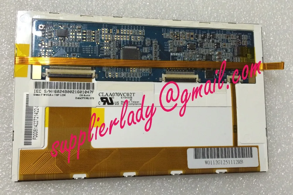 Original and New 7inch LCD screen with touch screen CLAA070VC02T CLAA070VC02 free shipping
Original and New 7inch LCD screen with touch screen CLAA070VC02T CLAA070VC02 free shipping