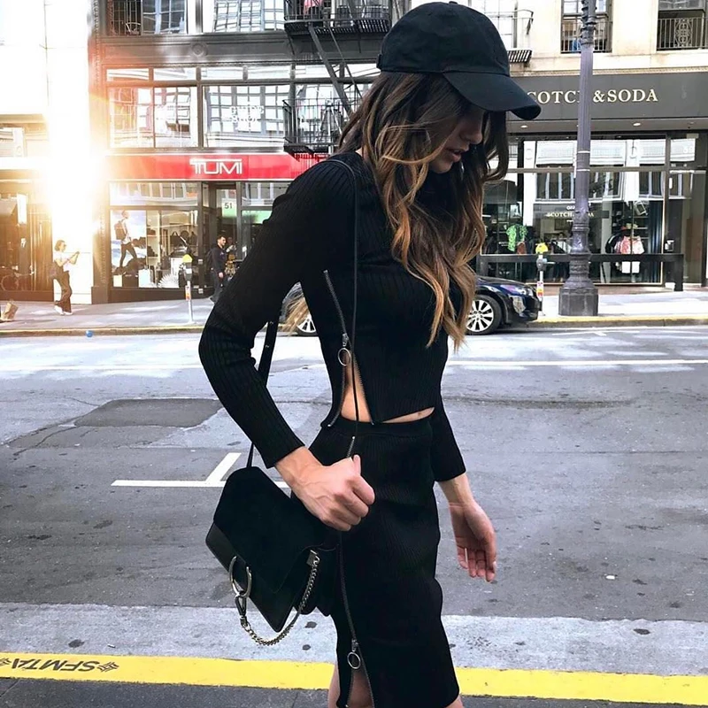 New Spring Women Zipper Split T Shirt Long Sleeve Casual Female T-Shirts Black Crop Tops Short Tee Shirt Female Clothes
New Spring Women Zipper Split T Shirt Long Sleeve Casual Female T-Shirts Black Crop Tops Short Tee Shirt Female Clothes