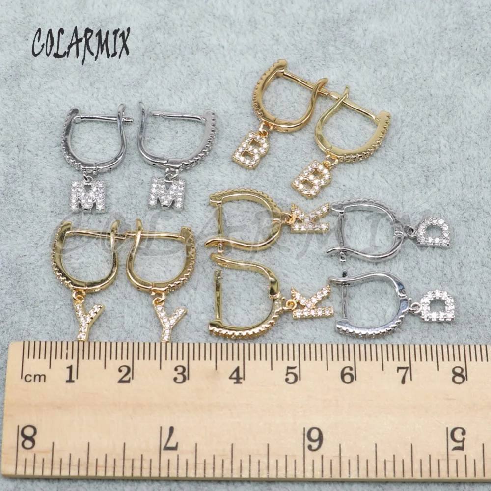 10 pairs Tiny letter earrings letter charm earrings hook earrings mix colors fashion jewelry for women 4866
10 pairs Tiny letter earrings letter charm earrings hook earrings mix colors fashion jewelry for women 4866