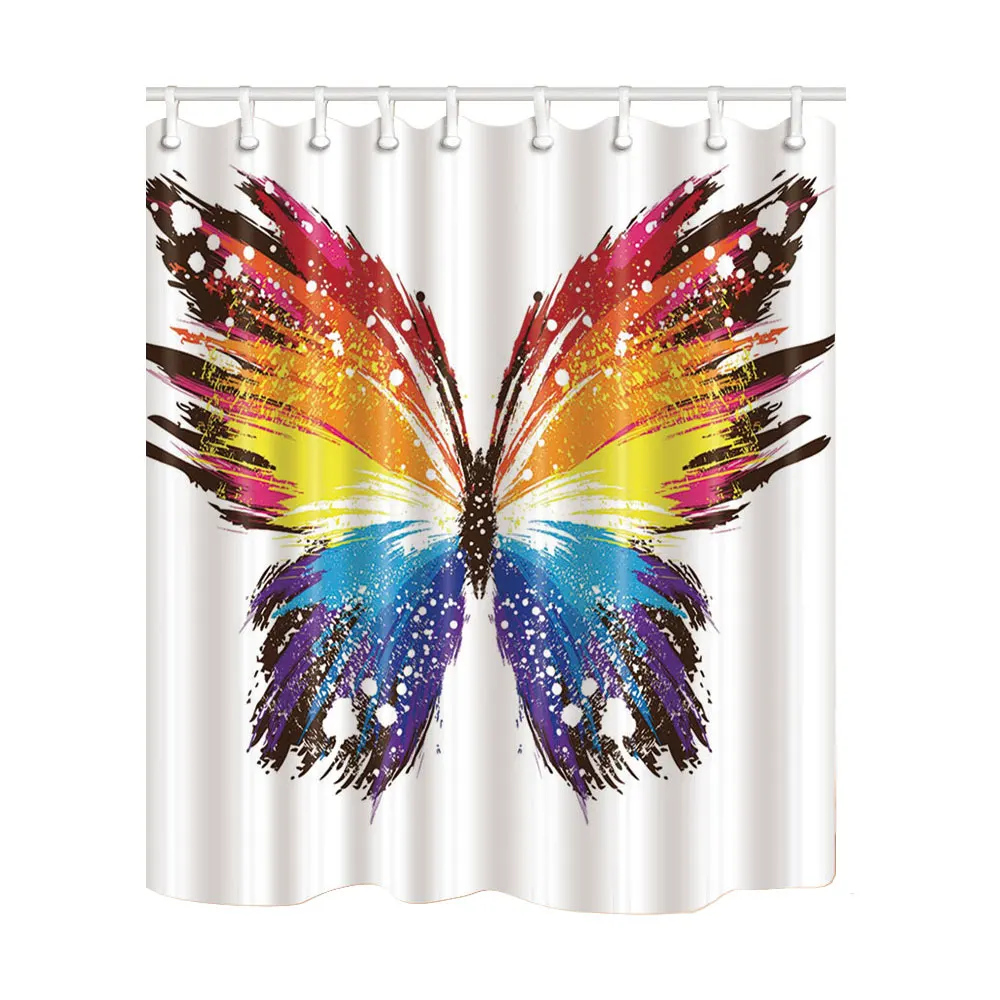 Girl Butterflies Printed Bath Screen Curtains Waterproof Polyester Fabric Washable Bathroom Shower Curtain Screen with 12 Hooks
Girl Butterflies Printed Bath Screen Curtains Waterproof Polyester Fabric Washable Bathroom Shower Curtain Screen with 12 Hooks