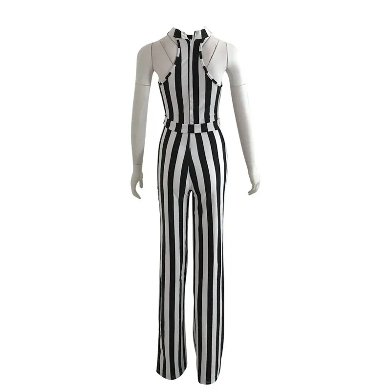Black and White Striped Culotte Jumpsuit Women Night Club Party One Piece Sexy Romper Overalls Casual Wide Leg Jumsuit Sashes
Black and White Striped Culotte Jumpsuit Women Night Club Party One Piece Sexy Romper Overalls Casual Wide Leg Jumsuit Sashes