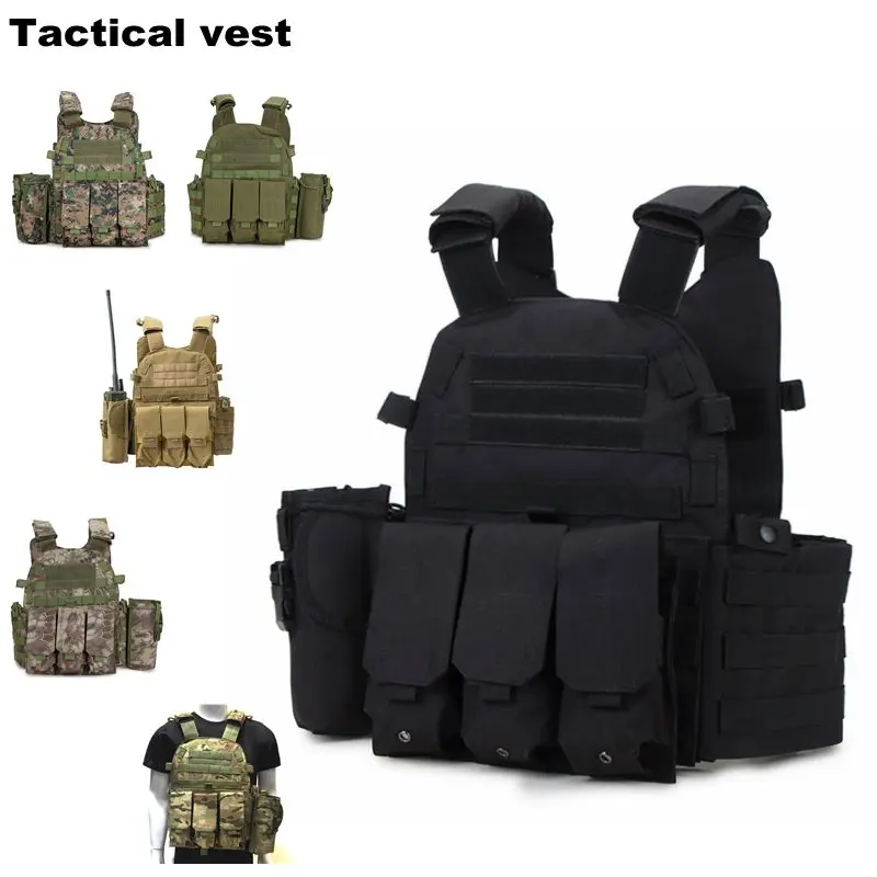 Tactical Vests 600D Nylon Molle Tactical Vest Body armor Hunting plate Carrier Airsoft with magazine Pouches Paintball Equipment
Tactical Vests 600D Nylon Molle Tactical Vest Body armor Hunting plate Carrier Airsoft with magazine Pouches Paintball Equipment