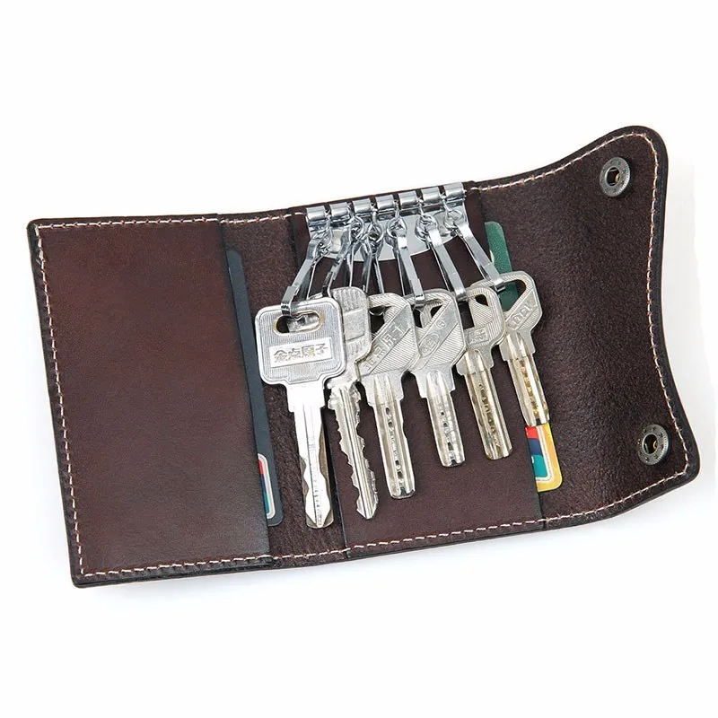 GENODERN Vegetable Tanned Leather Key Wallet Women Keychain Covers Zipper Key Case Bag Men Key Holder Housekeeper Keys Organizer
GENODERN Vegetable Tanned Leather Key Wallet Women Keychain Covers Zipper Key Case Bag Men Key Holder Housekeeper Keys Organizer