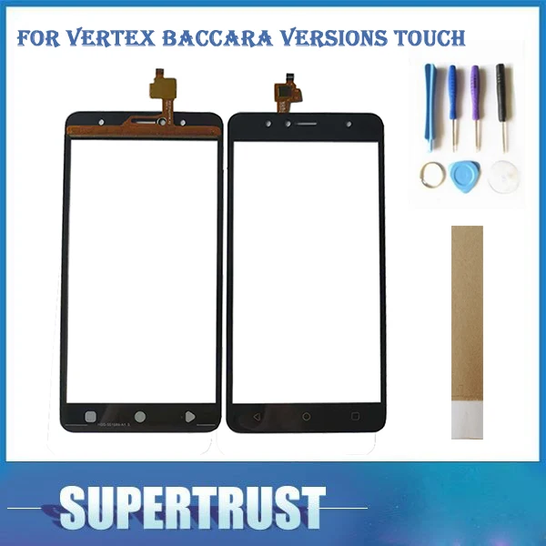 5 дюймов для Vertex Baccara версии сенсорный экран смартфона дигитайзер черный цвет с