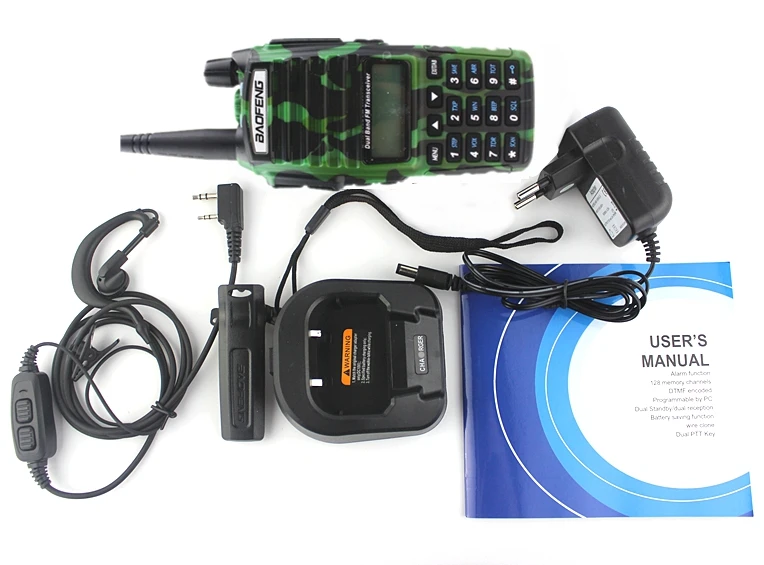BAOFENG UV-82 Camouflage Walkie Talkie VHF UHF 5W Dual PTT Handheld Transceiver Interphone Receiver CB Ham Amateur Two Way Radio
BAOFENG UV-82 Camouflage Walkie Talkie VHF UHF 5W Dual PTT Handheld Transceiver Interphone Receiver CB Ham Amateur Two Way Radio