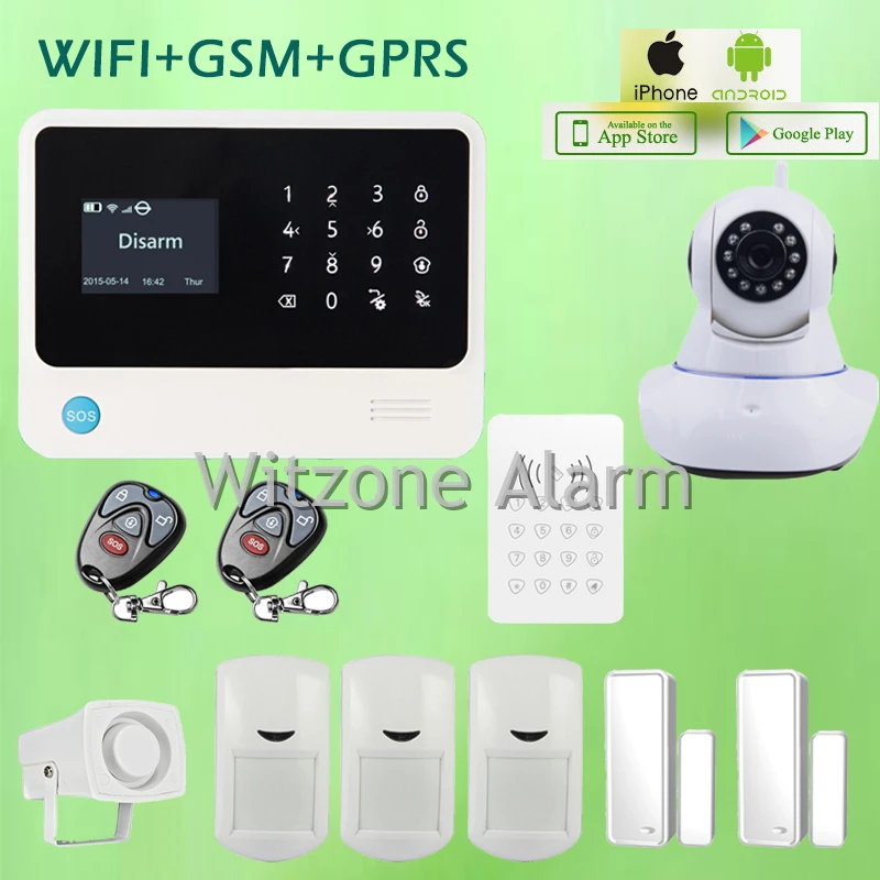 Русский/испанский/французский Меню Wi Fi охранной сигнализации G90B с камера и