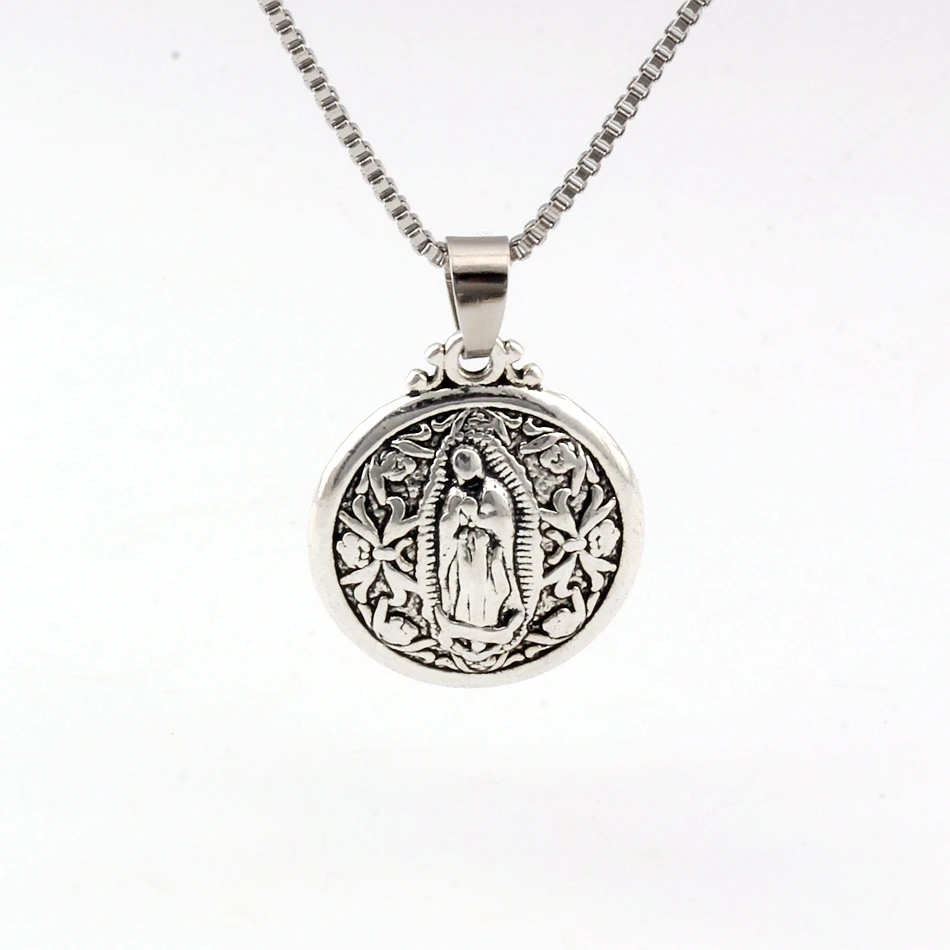 2Pcs Virgin Mary Religion Alloy Pendant Necklaces Travel Protection DIY Handmade Craft A-481d
2Pcs Virgin Mary Religion Alloy Pendant Necklaces Travel Protection DIY Handmade Craft A-481d