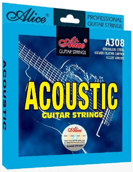 Alice A308 Super Light Silver-Plated Copper Alloy Acoustic Guitar Strings 011-052, Beginner Strings or for women or children
Alice A308 Super Light Silver-Plated Copper Alloy Acoustic Guitar Strings 011-052, Beginner Strings or for women or children