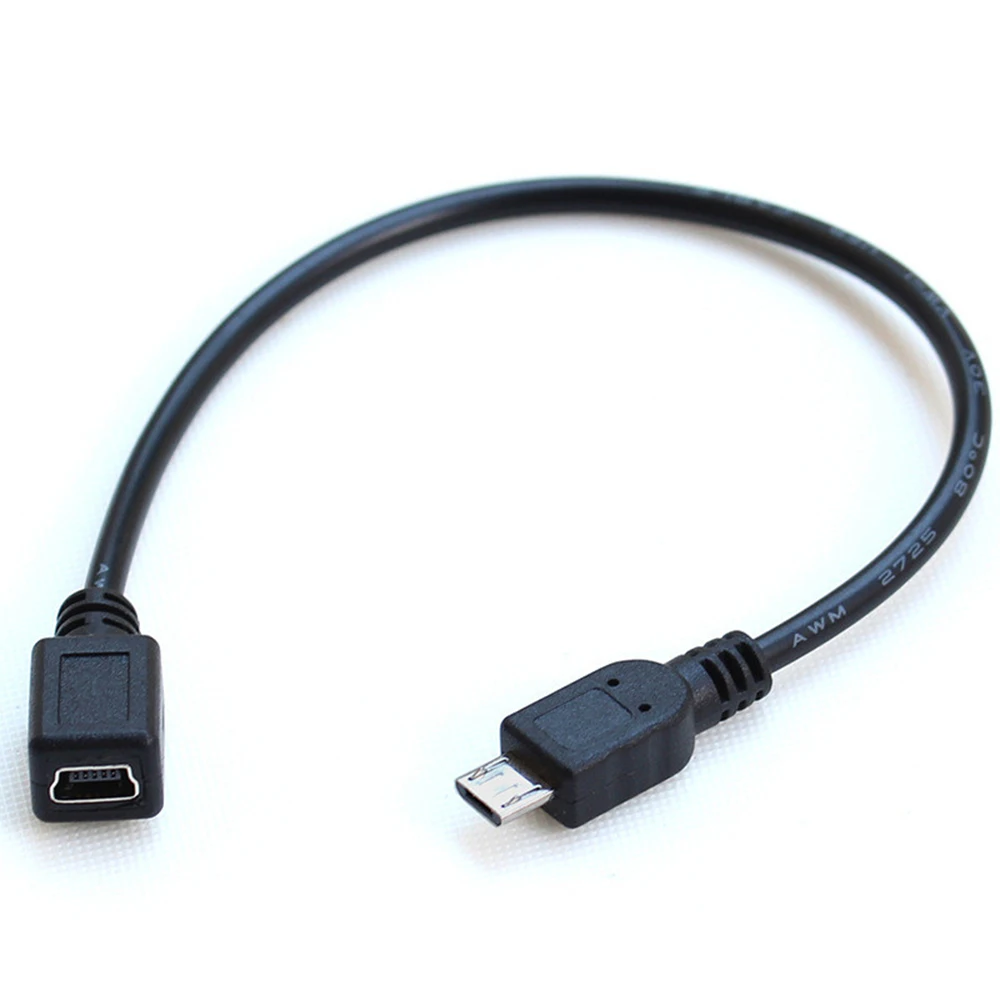 Micro USB Mini Transfer Line 0.3m USB 2.0 Mini-A 5-Pin Female to Micro-B Male Adapter Cable Converter Mobile Phone Accessories
Micro USB Mini Transfer Line 0.3m USB 2.0 Mini-A 5-Pin Female to Micro-B Male Adapter Cable Converter Mobile Phone Accessories