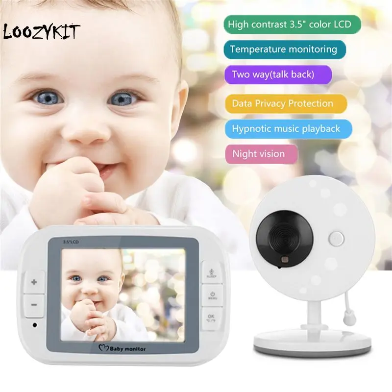 Loozykit 3 5 дюйма беспроводной детский спальный монитор няня камера безопасности