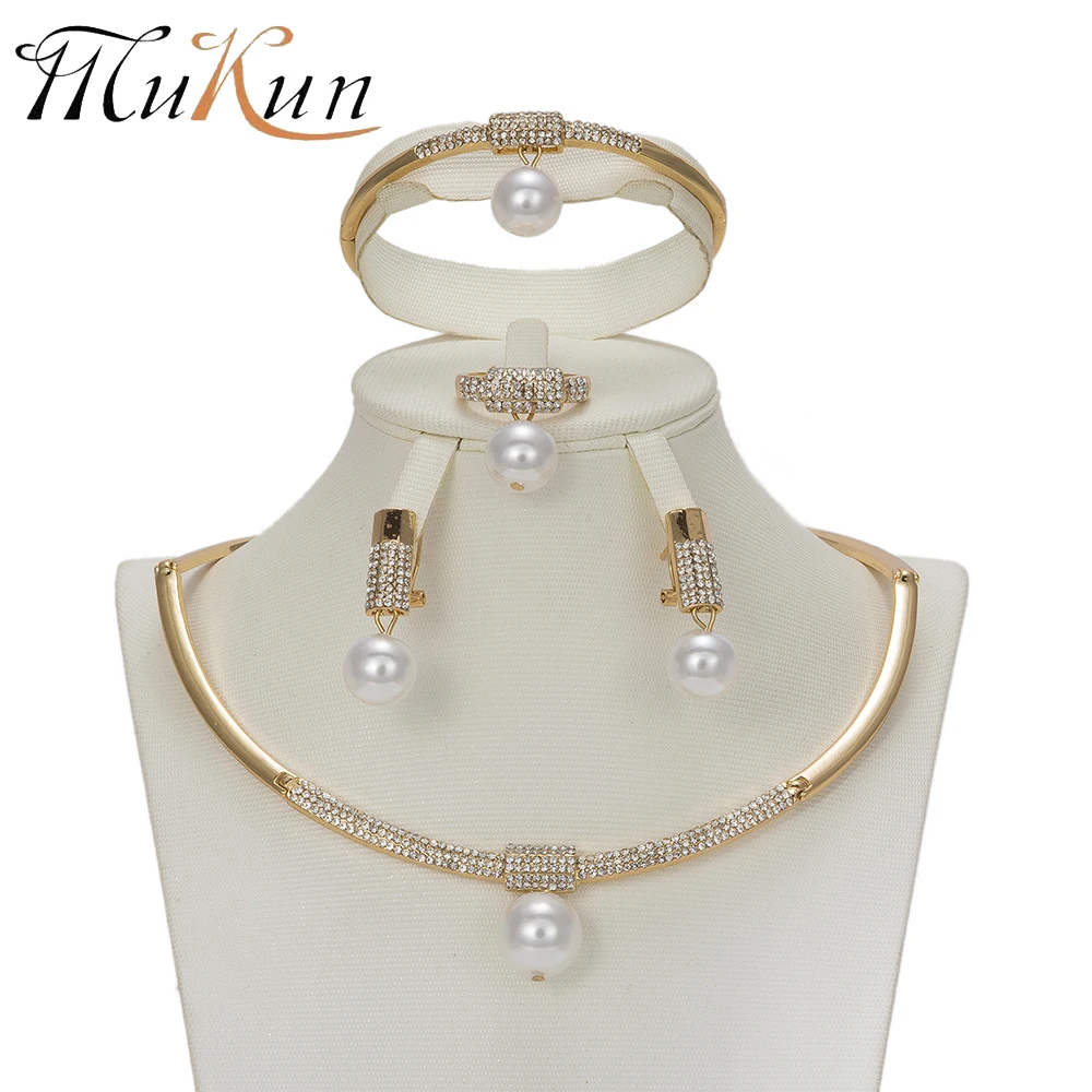 MuKun Fashion African Beads Jewelry Set for Women Dubai Bridal gold color Jewelry Set Nigerian Wedding Ethiopian Indian 2018
MuKun Fashion African Beads Jewelry Set for Women Dubai Bridal gold color Jewelry Set Nigerian Wedding Ethiopian Indian 2018