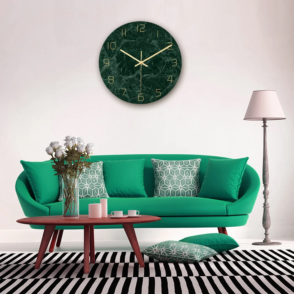 CC002 Light luxury marble wall clock acrylic material luxury gold UV print clock living room decoration
CC002 Light luxury marble wall clock acrylic material luxury gold UV print clock living room decoration