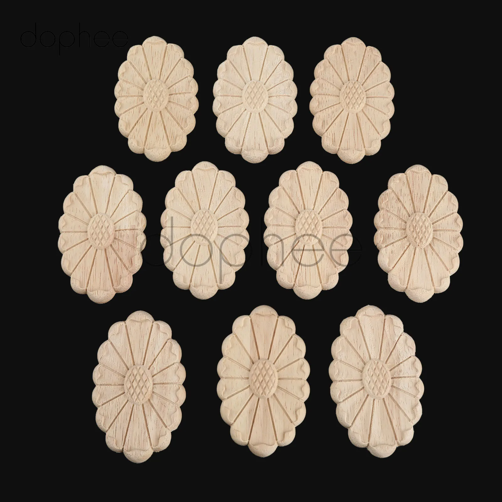 dophee 10pcs 8*5cm Oval Wood Decal Floral Wooden Carved Applique Unpainted For Wall Doors Cabinet Furniture Home Decoration
dophee 10pcs 8*5cm Oval Wood Decal Floral Wooden Carved Applique Unpainted For Wall Doors Cabinet Furniture Home Decoration