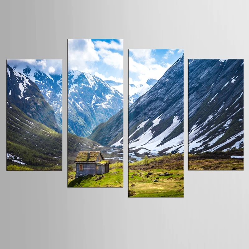 4 pcs / set Modern Canvas Print Artwork Snow Mountain Landscape Picture High Quality Picture HD Print Painting
4 pcs / set Modern Canvas Print Artwork Snow Mountain Landscape Picture High Quality Picture HD Print Painting