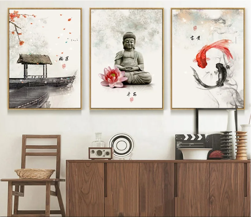 New Chinese Ink Flowers Buddha Wall Art Print Picture Canvas Painting Poster for Living Room No Framed
New Chinese Ink Flowers Buddha Wall Art Print Picture Canvas Painting Poster for Living Room No Framed