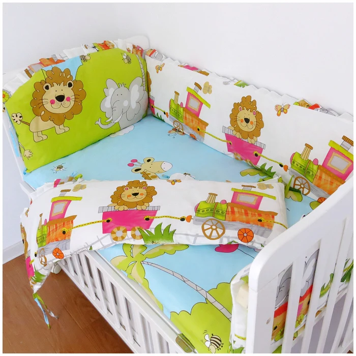 6PCS Lion baby bed set, crib bedding set, cot baby bedding bumper kit berço (4bumper+sheet+pillow cover)
6PCS Lion baby bed set, crib bedding set, cot baby bedding bumper kit berço (4bumper+sheet+pillow cover)