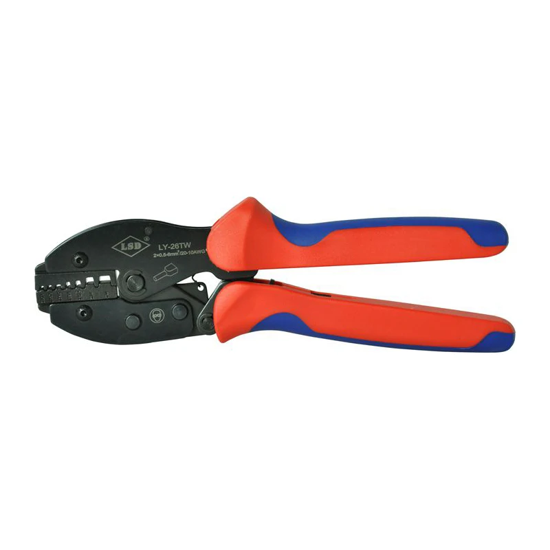 LY-26TW High Quality Hand Crimping Tools for crimping wire-end ferrules 2*20-10AWG Ratchet Pliers crimper
LY-26TW High Quality Hand Crimping Tools for crimping wire-end ferrules 2*20-10AWG Ratchet Pliers crimper