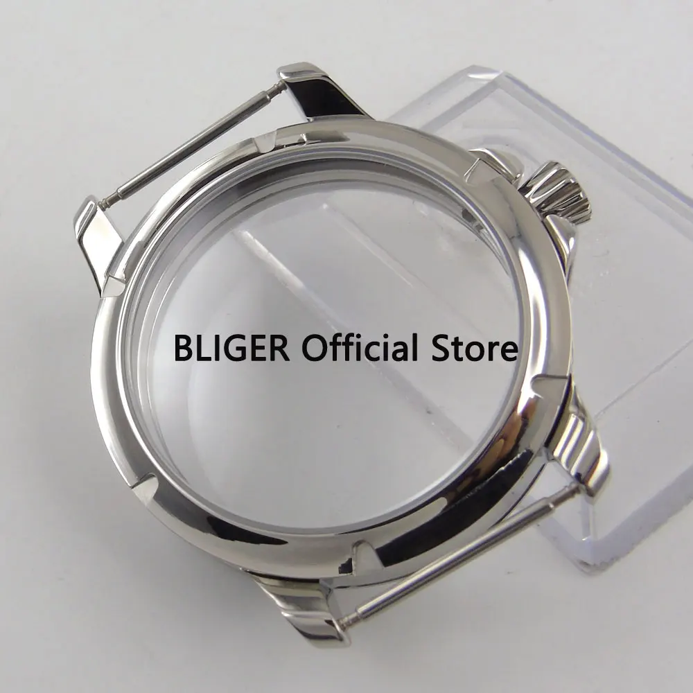 Classic BLIGER 45MM Stainless Steel Mineral Glass Watch Case Fit for ETA 6497 6498 Hand-Winding Movement Men's Watch Case C108
Classic BLIGER 45MM Stainless Steel Mineral Glass Watch Case Fit for ETA 6497 6498 Hand-Winding Movement Men's Watch Case C108