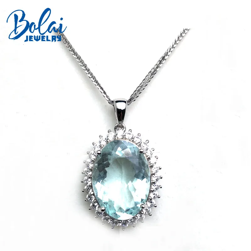 Bolaijewelry,100% natural aquamarine gemstone oval13*18mm pendant and necklace 925 sterling silver fine jewelry for women gift
Bolaijewelry,100% natural aquamarine gemstone oval13*18mm pendant and necklace 925 sterling silver fine jewelry for women gift