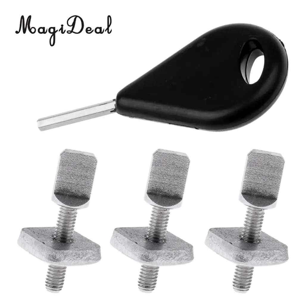 MagiDeal Stainless Steel Stand Up Paddleboard SUP Longboard Surfboard Center Fin Screw Plate Set of 3 and Fin Key
MagiDeal Stainless Steel Stand Up Paddleboard SUP Longboard Surfboard Center Fin Screw Plate Set of 3 and Fin Key