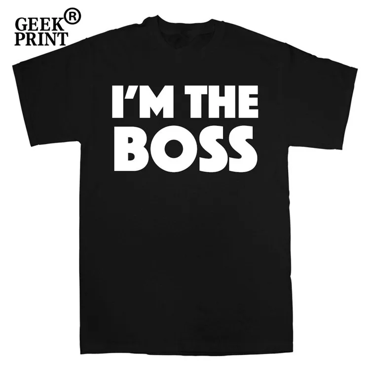 I'M THE BOSS Women Новинка Шутка забавная футболка слоган подарок новинка печатная S 3XL