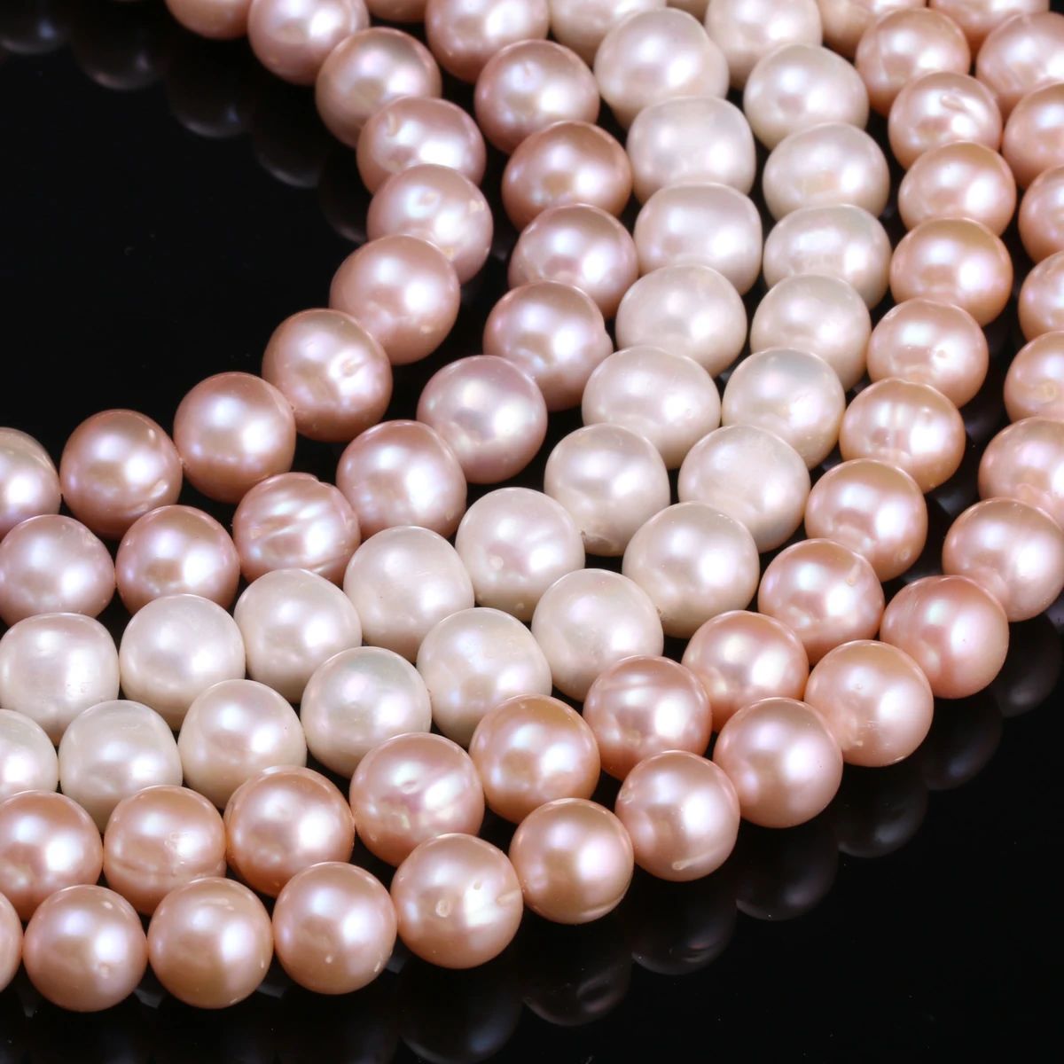Natural Freshwater Cultured Pearls Beads Round 100% Natural Pearls for Jewelry Making Necklace Bracelet 14 Inches Size 10-11mm
Natural Freshwater Cultured Pearls Beads Round 100% Natural Pearls for Jewelry Making Necklace Bracelet 14 Inches Size 10-11mm