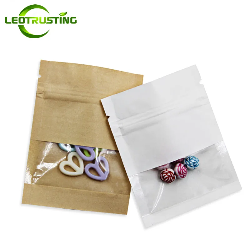 Leotrusting 100pcs/lot Thick Kraft Paper Clear Window Bag Brown/White Paper Snack Gift USB Packaging Bags Plastic Window Bag
Leotrusting 100pcs/lot Thick Kraft Paper Clear Window Bag Brown/White Paper Snack Gift USB Packaging Bags Plastic Window Bag