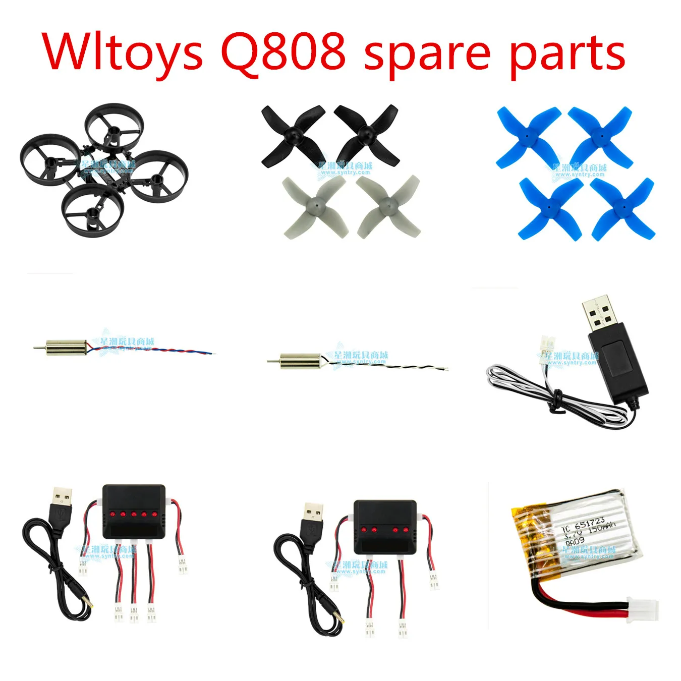 Wltoys Q808 RC mini drone Quadcopter spare parts frame blade motor charger battery etc
Wltoys Q808 RC mini drone Quadcopter spare parts frame blade motor charger battery etc
