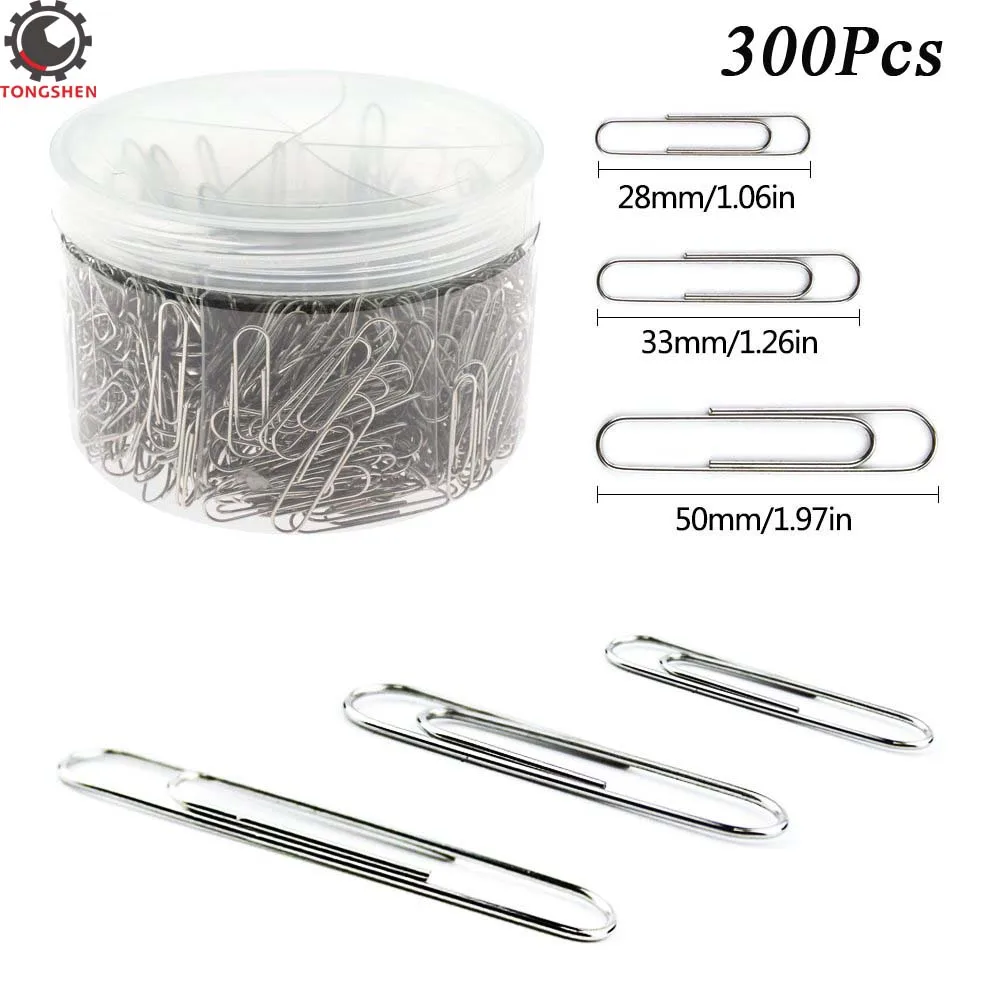 300Pcs Metal Paper Clip 50mm Silver Small Large Size Paper Clips Binder Clips Classified Clips For Office Document Organization
300Pcs Metal Paper Clip 50mm Silver Small Large Size Paper Clips Binder Clips Classified Clips For Office Document Organization