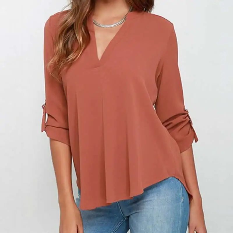 Модные женские блузы Mujer De Moda 2021 размера плюс S-5xl женский длинный рукав шифоновая блуза Женская Свободные топы, шифоновые рубашки 
Модные женские блузы Mujer De Moda 2021 размера плюс S-5xl женский длинный рукав шифоновая блуза Женская Свободные топы, шифоновые рубашки