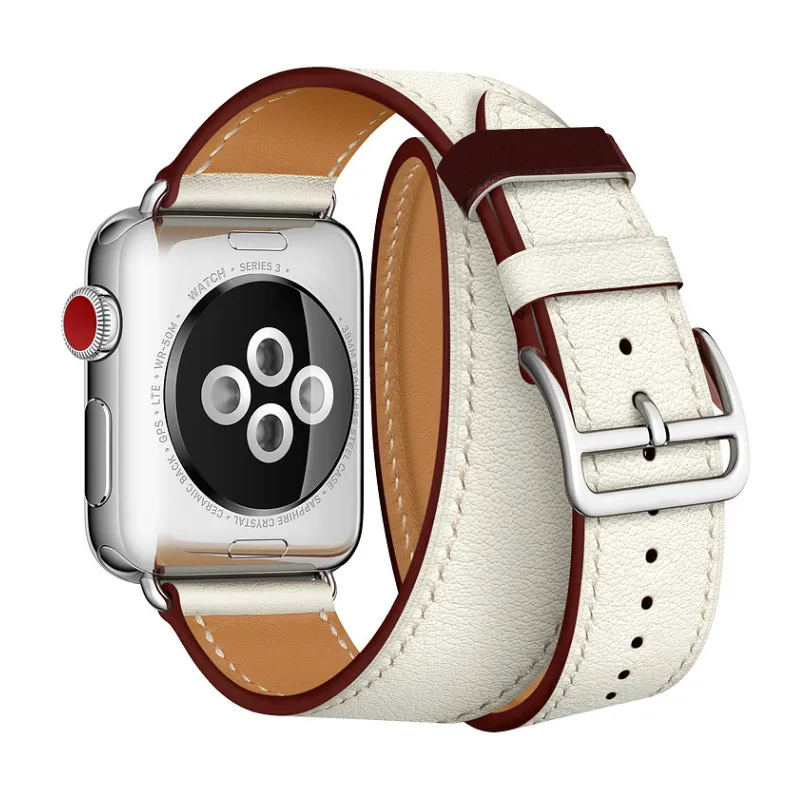 Новейший офисный кожаный ремешок для Apple Watch Series 4 из натуральной кожи 1 2 3