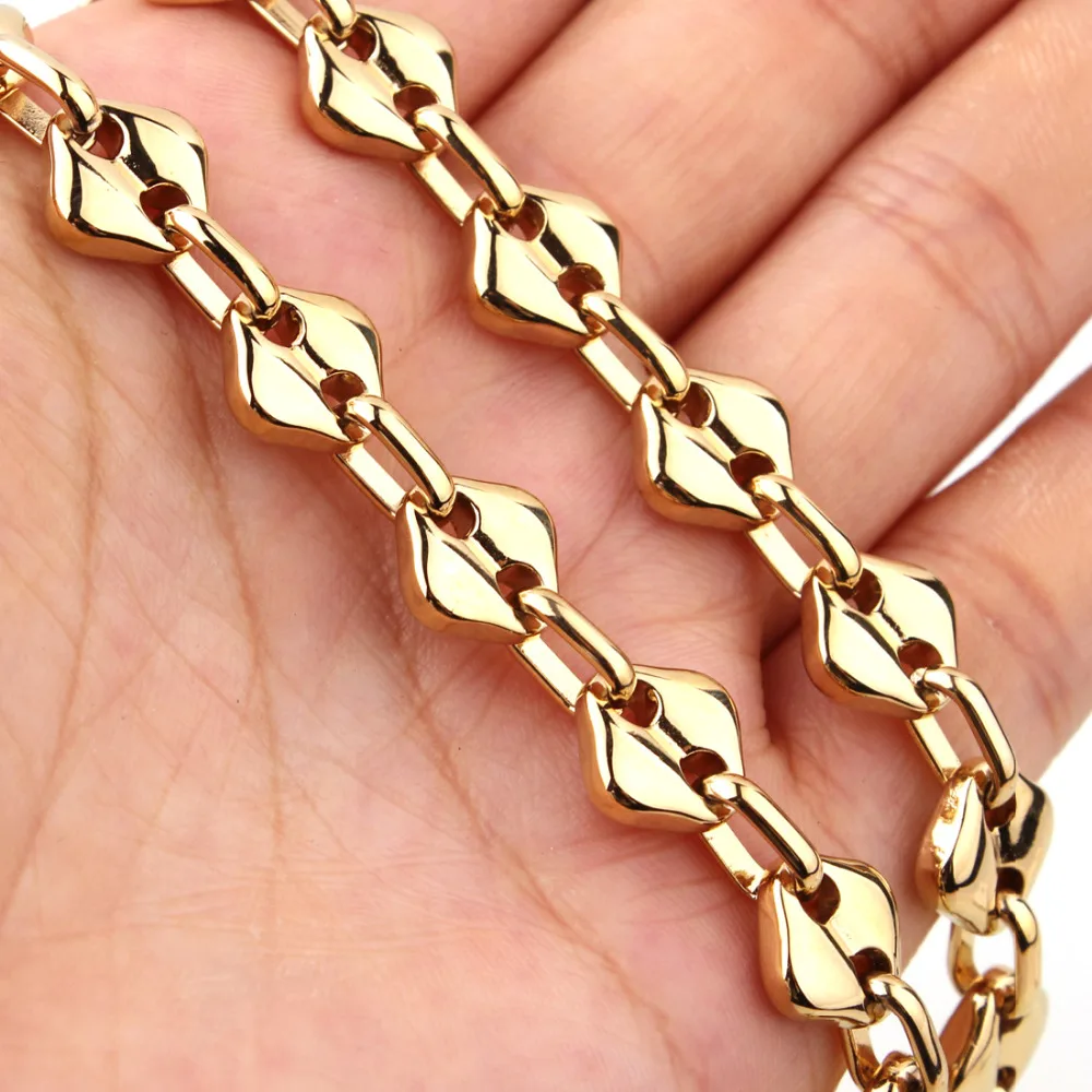 New Arrive Jewelry for Men Gold Color Stainless Steel Handmade Link Chain Necklace 10mm18"-40"
New Arrive Jewelry for Men Gold Color Stainless Steel Handmade Link Chain Necklace 10mm18"-40"