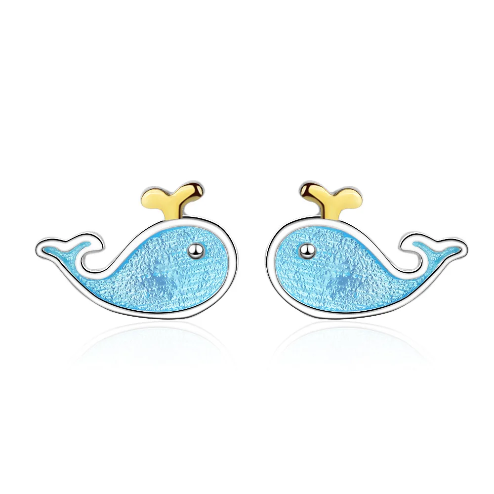 MEYRROYU 925 Sterling Silver Sweet and Cute Blue Whale Earrings Ladies Romantic Engagement Birthday Party Jewelry Gift
MEYRROYU 925 Sterling Silver Sweet and Cute Blue Whale Earrings Ladies Romantic Engagement Birthday Party Jewelry Gift