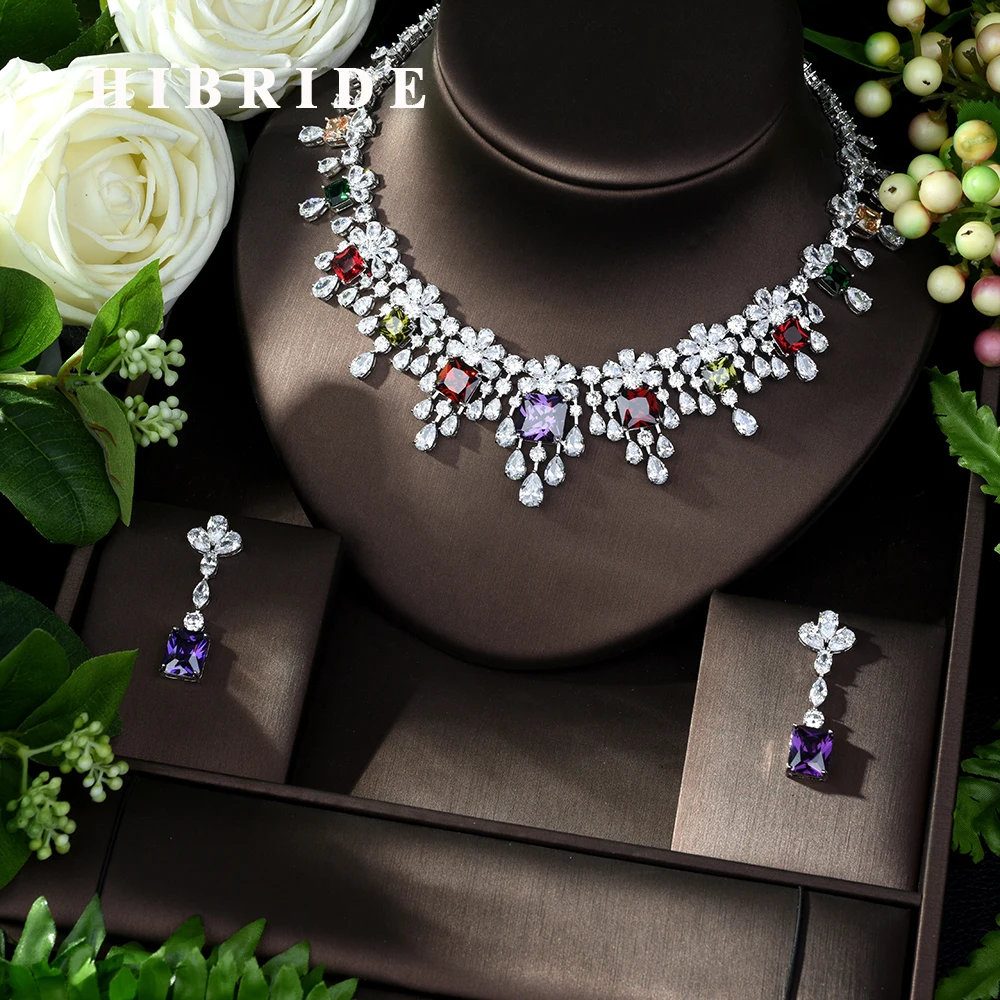 HIBRIDE Fashion New Jewelry Sets for Women Wedding Party Dress Indian Bridal Cubic Zircon CZ Jewelry Bijoux Femme 2019 N-985
HIBRIDE Fashion New Jewelry Sets for Women Wedding Party Dress Indian Bridal Cubic Zircon CZ Jewelry Bijoux Femme 2019 N-985