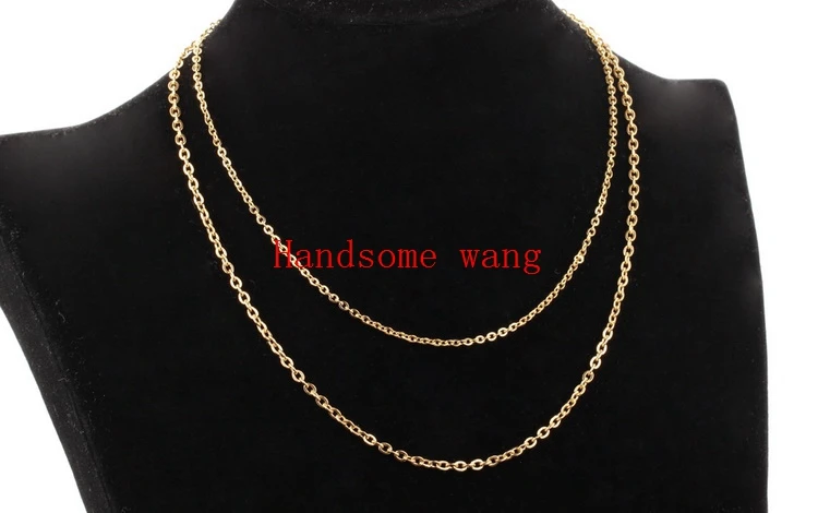 16"-40" 10pcs/Lot Fashion DIY Jewelry 3.2mm Gold 316L Stainless Steel Cross Chain Mens Womens Necklace Collocation For Pendant
16"-40" 10pcs/Lot Fashion DIY Jewelry 3.2mm Gold 316L Stainless Steel Cross Chain Mens Womens Necklace Collocation For Pendant