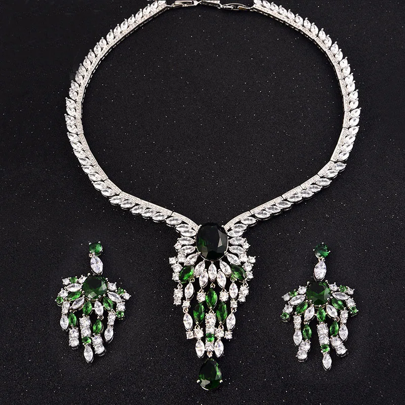 New High Quality Big Flower Shape Women Bridal Jewelry Set Yellow Rhinestone Necklace Set For Female Gifts
New High Quality Big Flower Shape Women Bridal Jewelry Set Yellow Rhinestone Necklace Set For Female Gifts