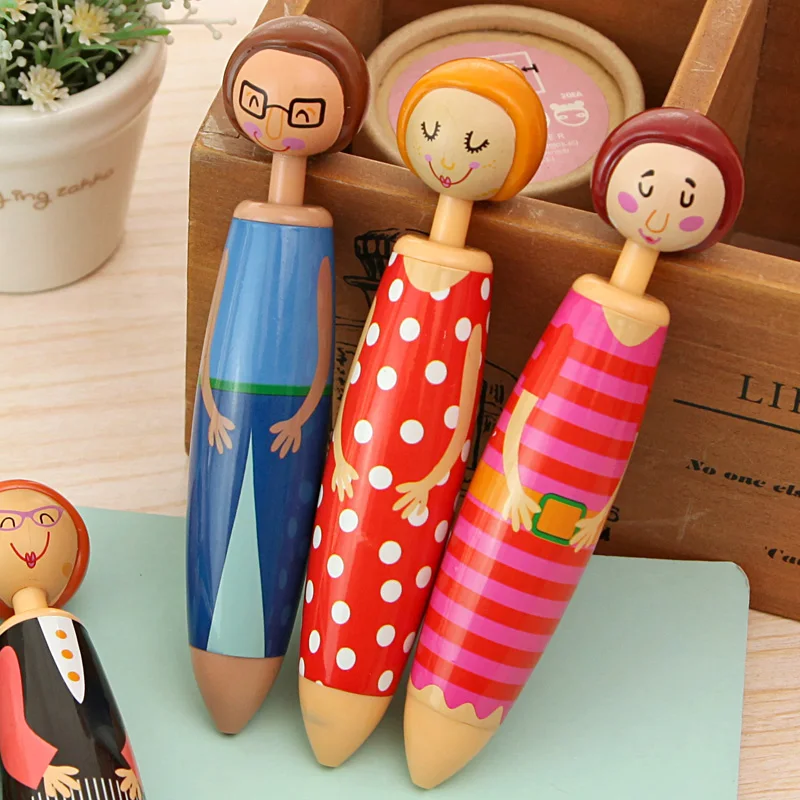 5 pcs/set Creative stationery Cartoon ball-point pens new novelty cute doll pens Student prizes gifts office school supplies
5 pcs/set Creative stationery Cartoon ball-point pens new novelty cute doll pens Student prizes gifts office school supplies