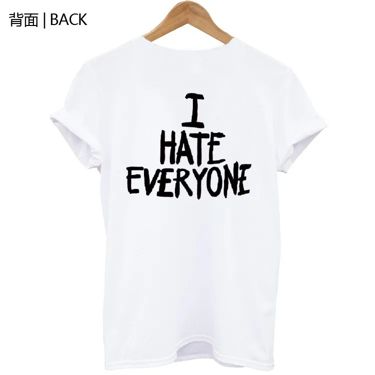 Футболка женская с графическим принтом «I HATE All», пикантный базовый топ, Повседневная Уличная одежда в стиле хип-хоп, унисекс
Футболка женская с графическим принтом «I HATE All», пикантный базовый топ, Повседневная Уличная одежда в стиле хип-хоп, унисекс