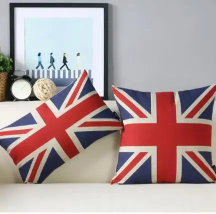 British National flag printed cushion cover cotton linen pillowcase sofa UK waist pillow cover backrest home decor
British National flag printed cushion cover cotton linen pillowcase sofa UK waist pillow cover backrest home decor