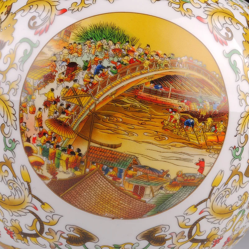 Jingdezhen Antique Golden Big Size ceramic Vase Riverside Scene At Chinese Vases home wedding decoration accessories modern
Jingdezhen Antique Golden Big Size ceramic Vase Riverside Scene At Chinese Vases home wedding decoration accessories modern