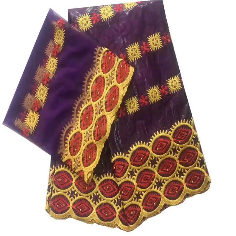 African Lace Fabric Bazin Riche Fabric 2019 New Design Embroidered Bazin Riche With Tulle Lace Set! WXF771
African Lace Fabric Bazin Riche Fabric 2019 New Design Embroidered Bazin Riche With Tulle Lace Set! WXF771