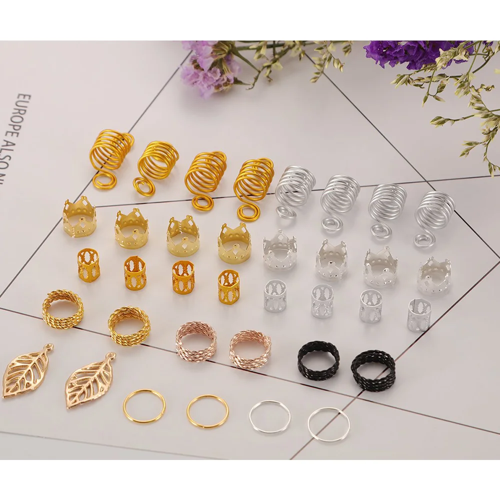 180pcs/lot hair rings and hair braid dreadlock beads cuffs clips braid spiral braid hair extension for accessories
180pcs/lot hair rings and hair braid dreadlock beads cuffs clips braid spiral braid hair extension for accessories