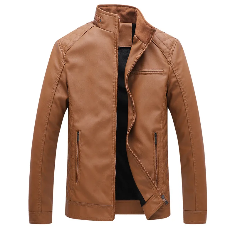 Autumn And Winter New quality men's motorcycle suit coat leather jacket solid color collar leather jacket
Autumn And Winter New quality men's motorcycle suit coat leather jacket solid color collar leather jacket